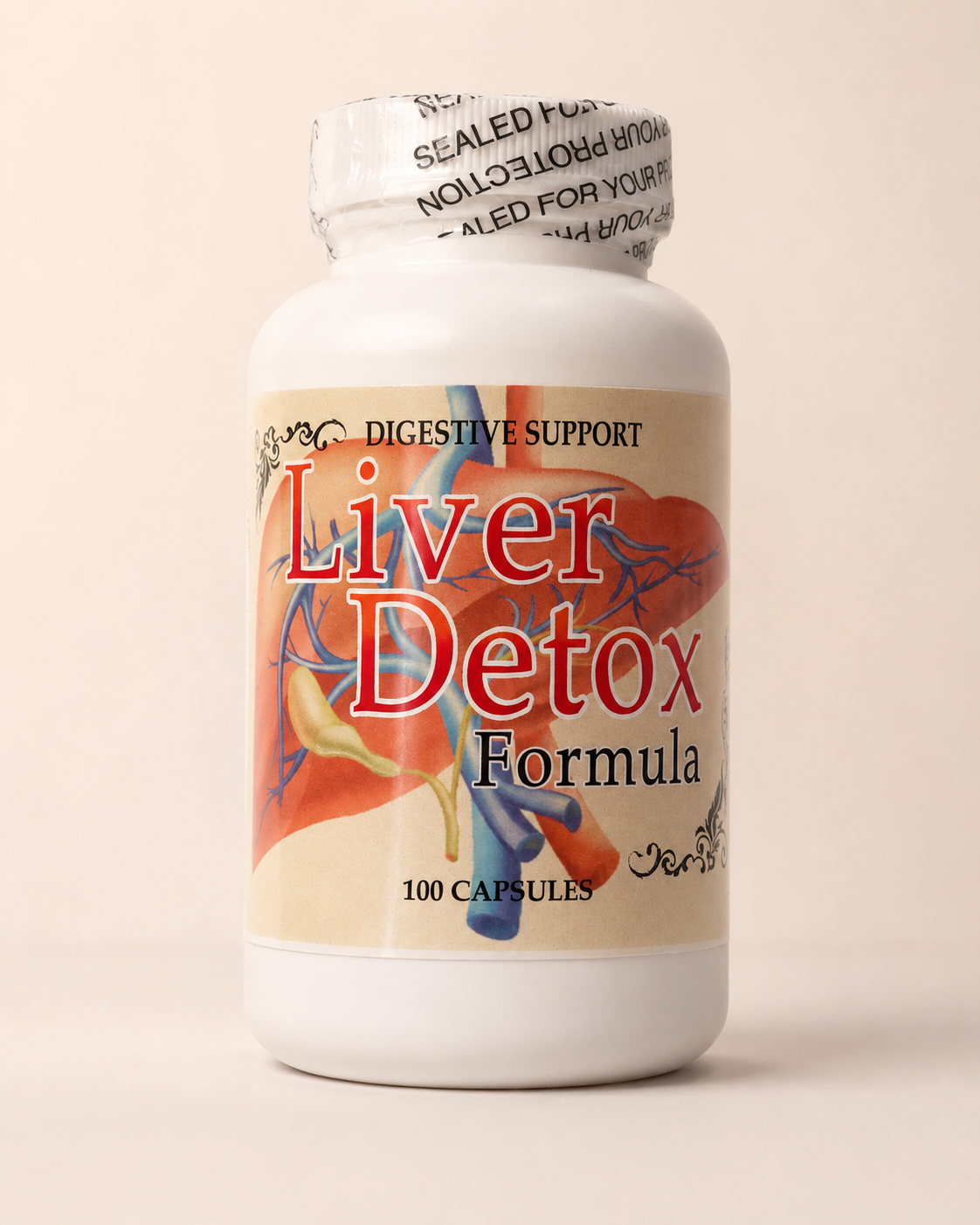 Liver Detox Formula | Liver & Digestive Support | 100 Capsules