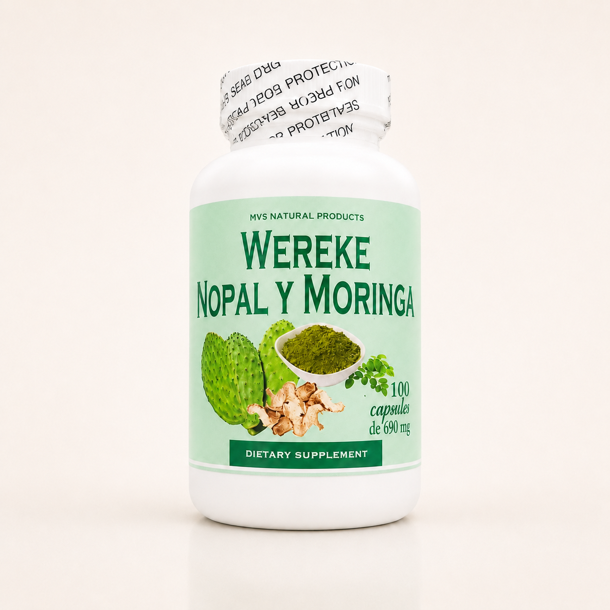 Wereke + Nopal + Moringa | Metabolic Wellness Support | 100 Capsules